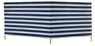 Produktbild von Gerkimex Windschutz Baumwolle 240cmx90cm blau weiß