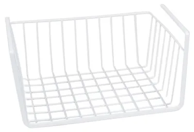 Produktbild von Schrankkorb - weis - Metall - 30 x 25 x 14 cm - Aufbewahrung Hangekorb
