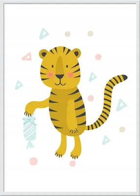 Produktbild von Bildplakat im Rahmen A4 cm Tiger PD212