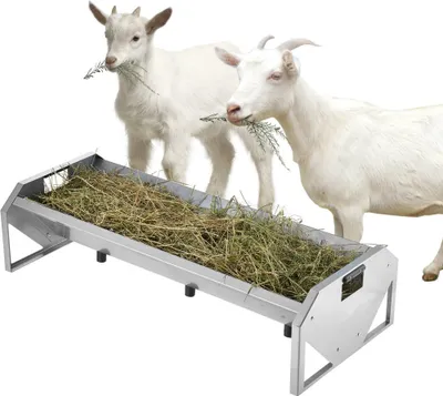 Obrázok produktu pre Stojan na seno Krmný žľab Nástenný kŕmny žľab Dávkovač krmiva 114x49x28cm - Robustná konštrukcia - Ideálny pre dobytok a ovce - Materiál odolný voči poveternostným vplyvom