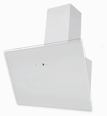 Produktbild von Respekta Kopffreie Schräghaube Lora mit Glasschirm, Weiß, 60 cm