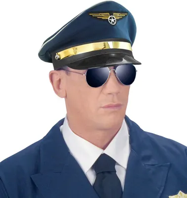 Produktbild von Mütze Pilot - Pilotenmütze - Pilotenhut Flieger Kapitän Kostüm Party