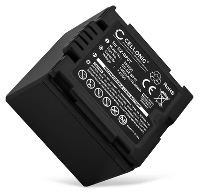 Produktbild von CELLONIC 1x Akku für Kamera Kompatibel mit Panasonic VDR-D250, NV-GS320, NV-GS500, CGA-DU06 - (1440mAh, 7.4V)