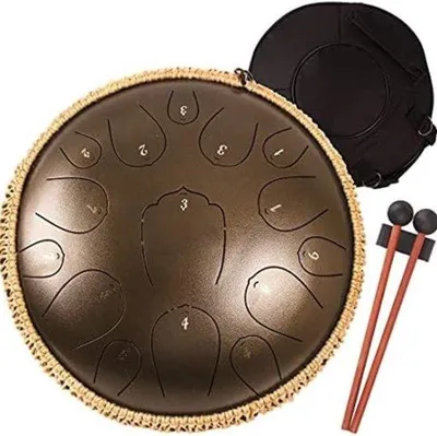 Produktbild von Famanu Stahlzungen Trommel - Handpan Drum - Hangdrum - Bronze