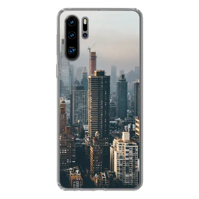 Produktbild von MuchoWow® Handyhülle Schutzhülle Hülle für Huawei P30 Pro New York - Skyline - Amerika Silikon Softcase Handy Hülle - Schutzdeckel