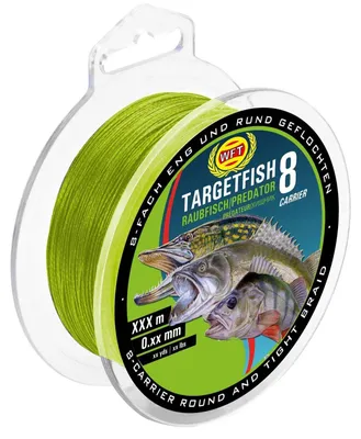 Produktbild von WFT TF8 Raubfisch Schnur chartreuse 150m, Durchmesser/Tragkraft:0.12mm / 8kg Tragkraft
