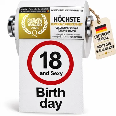 Image de Papier toilette Fun 18e anniversaire