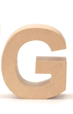 Produktbild von Glorex Papp-Buchstabe G 17,5 x 5,5 cm
