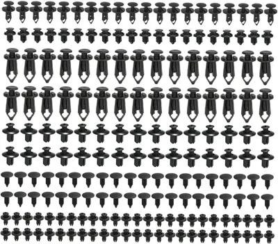 Imagen del producto de Clips de sujeción para automóviles, 190 unidades, 6 tamaños, de plástico, para paneles de carrocería