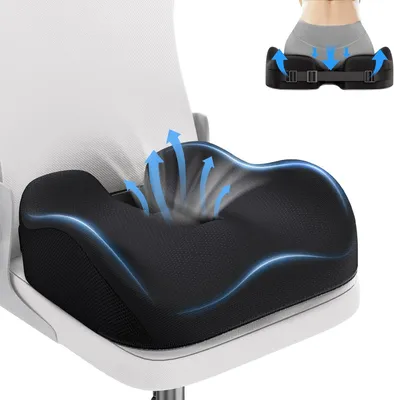Obrázek produktu pro Polštář na zápěstí – Ergonomický polštář – Zvýšení pohodlí – Podpora z paměťové pěny – 46 x 43 cm – Černý