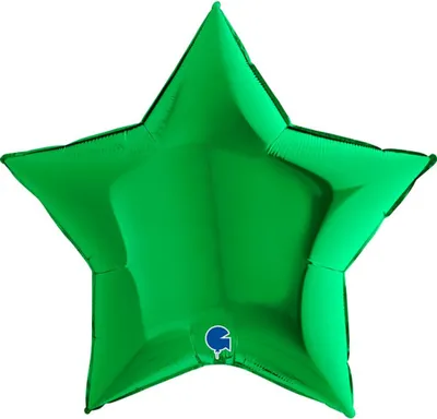 Produktbild von 36"/Ø91cm Folienballon Uni Stern | Grün