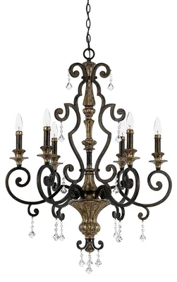 Obrázek produktu pro Lustr, závěsné svítidlo, ocelové krystaly, D 71,1 cm