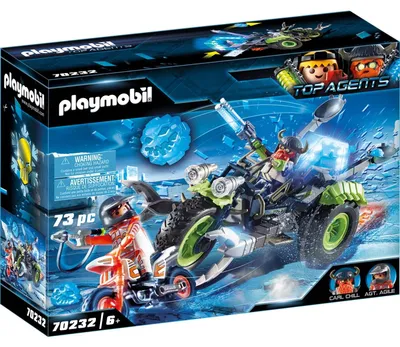 Produktbild von PLAYMOBIL Top Agents Arctic Rebels Eistrike, Schneemobil, 6 Jahr(e), Kunststoff, Mehrfarbig