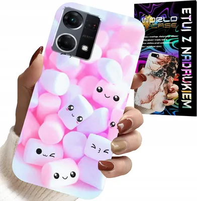 Zdjęcie produktu dla Etui Do Oppo Reno7 4G - Wzór W Słodkie Pianki, Obudowa, Plecki