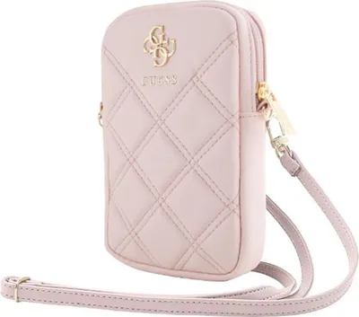 Zdjęcie produktu dla Torebka Guess Zip Quilted 4G różowy