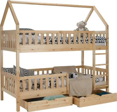 Obrázek produktu pro Kondela Montessori patrová postel Venita Typ 2 - přírodní