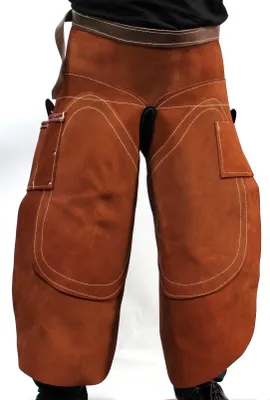 Produktbild von Schmiedeschürze, Hufbeschlagschürze, starkes Leder | Schürze für den Hufschmied | 85 cm lang