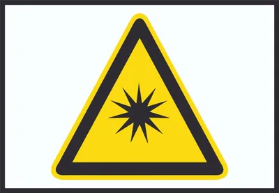 Produktbild von Achtung Optische Strahlung Symbol A2 (420x594mm) Schild