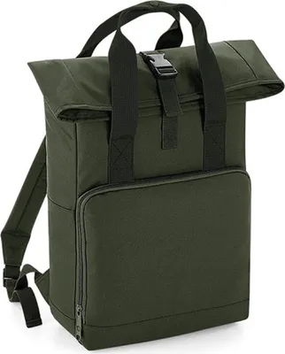 Produktbild von BagBase BG118 | Rucksack Twin Handle Roll-Top Backpack - 28 x 38 x 12 cm - Farbe: Olive Green - Größe: 28 x 38 x 12 cm