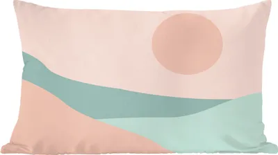 Produktbild von MuchoWow® Zierkissen Sofakissen Wohnzimmer Dekokissen 50x30 cm Sommer - Strand - Meer - Sonne - Wohnzimmerdekoration - Polster mit Photo
