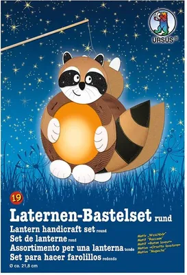 Produktbild von URSUS Laternen-Bastelset "Waschbär"