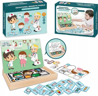 Produktbild von Magnetische Maltafel für Kinder – Doppelseitige Holz-Lerntafel
