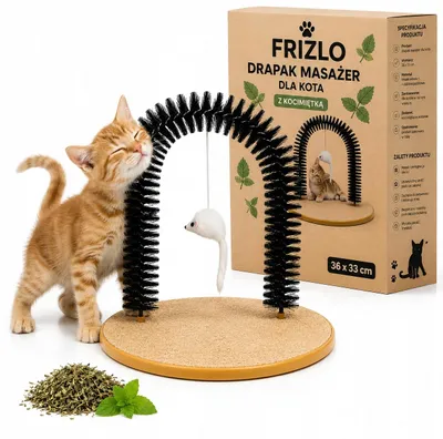 Zdjęcie produktu dla drapak 36x33 cm - masażer kota - drapak koci - drapak z kocimiętką - z Kocimietka