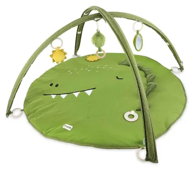Image de Trixie Babygym Tapis d'activités vert Mr. Dino avec jouets