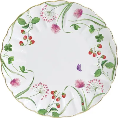 Produktbild von Kuchenteller EN PLEIN AIR Frühlingswiese D. 19cm weiß bunt Porzellan Easy Life
