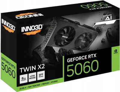 Zdjęcie produktu dla Karta graf. INNO3D RTX 5060 Twin X2 8GB V2
