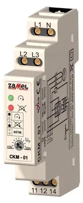 Obrázok produktu pre Snímač sledu fáz 230/400V AC, CKM-01, exta Zamel