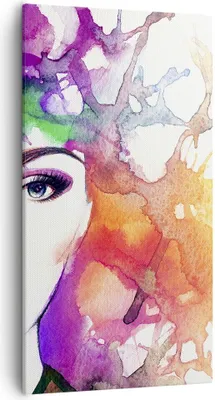 Produktbild von Bild auf Leinwand - Leinwandbild - Frau Abstraktion - 55x100cm - Wand Bild - Wanddeko - Wandbilder - Leinwanddruck - Bilder - Kunstdruck - Wanddekoration - Leinwand bilder - Wandkunst - PA55x100-3689