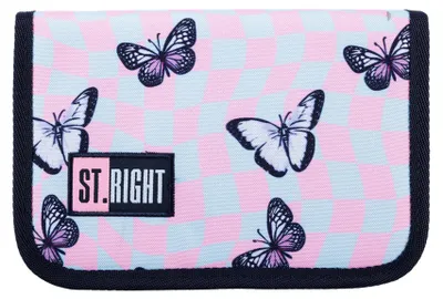 Produktbild von Federmappe Etui Kinder Mädchen ST.RIGHT Schmetterling Mäppchen