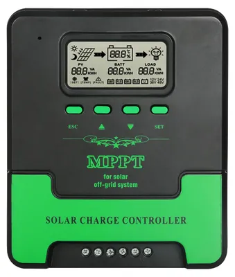 Obrázek produktu pro Regulátor solárního nabíjení MPPT - 40 A - 12/24 V - hliník - LCD displej