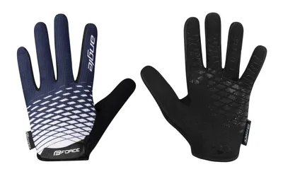 Produktbild von Handschuhe FORCE MTB ANGLE graublau +15 °C und darüber : Größe - S Größe: S