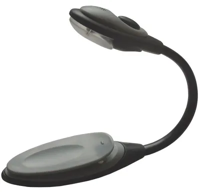 Image de Verk 01682 Petite lampe LED pratique avec pince, noir et gris
