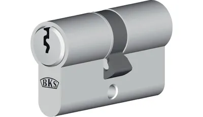 Produktbild von BKS Profil-Doppelzylinder B 8890 0111 Länge A 31mm Länge B 35mm Messing vernickelt - B 8890 0111