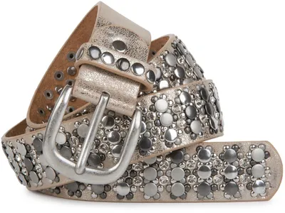 Produktbild von styleBREAKER edler Nietengürtel im Vintage Design, Nieten und Strass, kürzbar, Damen 03010052