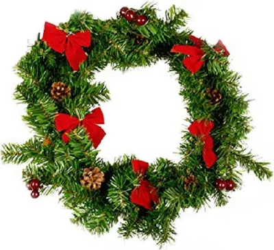 Produktbild von 20er LED-Deko-Weihnachtskranz warmweiß 40cm  Batteriebetrieb XI11896