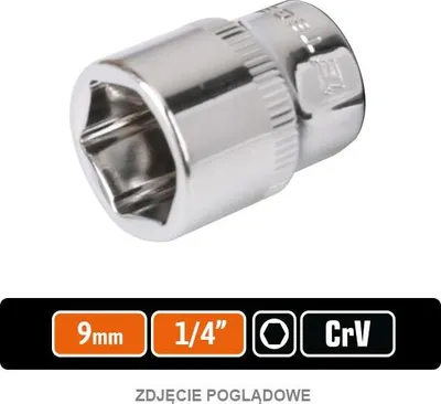 Produktbild von Steckschlüssel 1/4" Sechskant 9 mm / TEGER