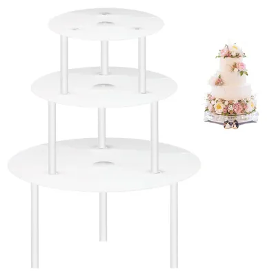 Image de Support à gâteaux - 3 niveaux - Supports pour gâteaux à plusieurs étages