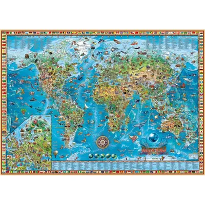 Produktbild von Puzzle 2000 pz - Amazing World, Map Art