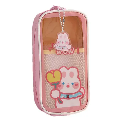 Produktbild von Kawaii Pencil Case,Portable Pencil Case,Clear Large Capacity Pencil Pouch