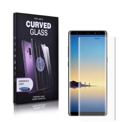 Produktbild von 3x UV-Liquid 9H Panzerglas für Samsung Galaxy Note 8 3D KLAR echtes Tempered Panzerhartglas Schutzglas Displayschutz Panzerfolie Schutzfolie Screen Protector