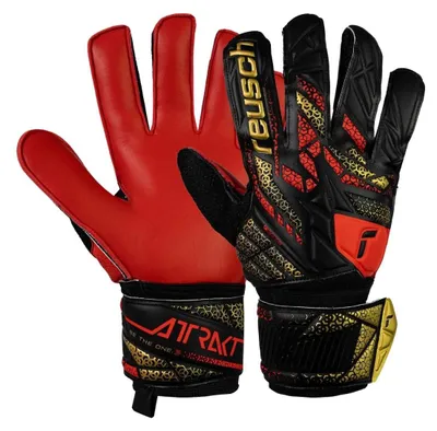 Produktbild von Reusch Attrakt Solid Herren Rot/Schwarz Torwarthandschuhe Fußball 5570515 7075