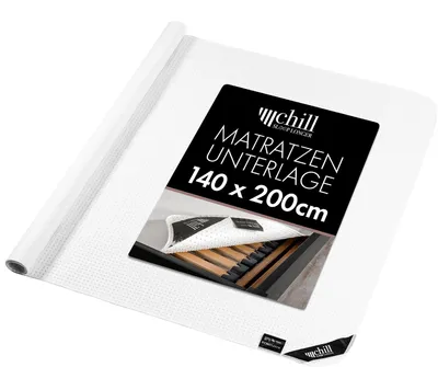 Zdjęcie produktu dla Ochraniacz na materac o wymiarach 140 x 200 cm z antypoślizgowymi nakładkami, przeznaczony do umieszczenia pod materacem