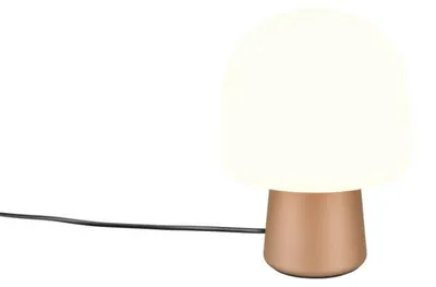 Immagine prodotto di Lampada da tavolo moderna STEEN marrone e bianca, 1xE14x10W, vetro, dimensioni: 27x20x20 cm, IP20, Trio