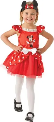 Produktbild von Rubie's - Kinder Ballerina-Kostüm Minnie Maus - Rot - M