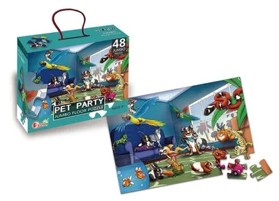 Productafbeelding van Puzzel met dieren, geschikt voor kinderen, met 48 stukjes