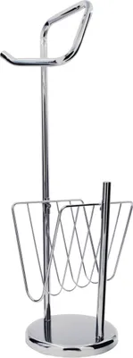 Produktbild von Ridder Stand-WC-Papierhalter inkl. Zeitschriftenhalter ca. 18 x 66 x 22 cm  11112100